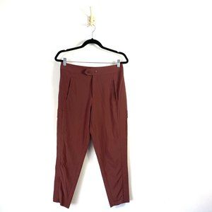 Womens Athleta Uptown Ankle Pant, Cognac Brown SIZE 4 Petite 4P 530632
